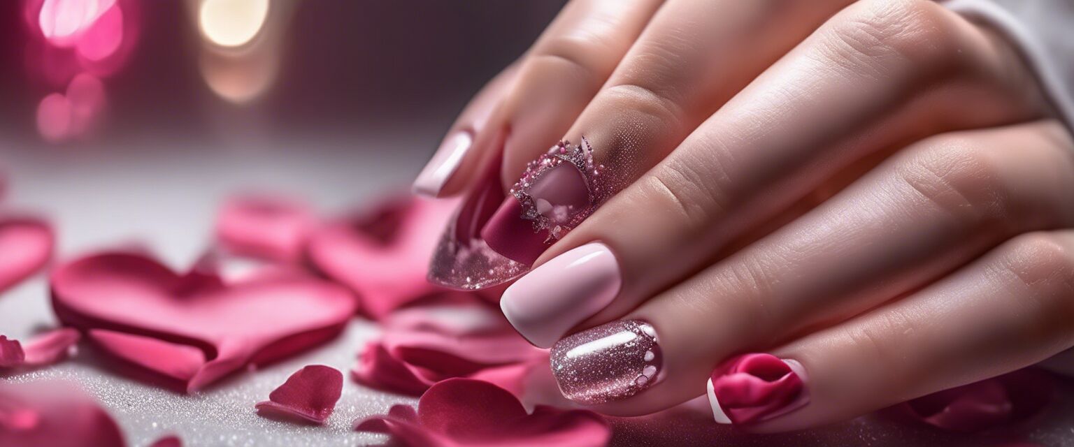 French manicure romÃ¡ntica